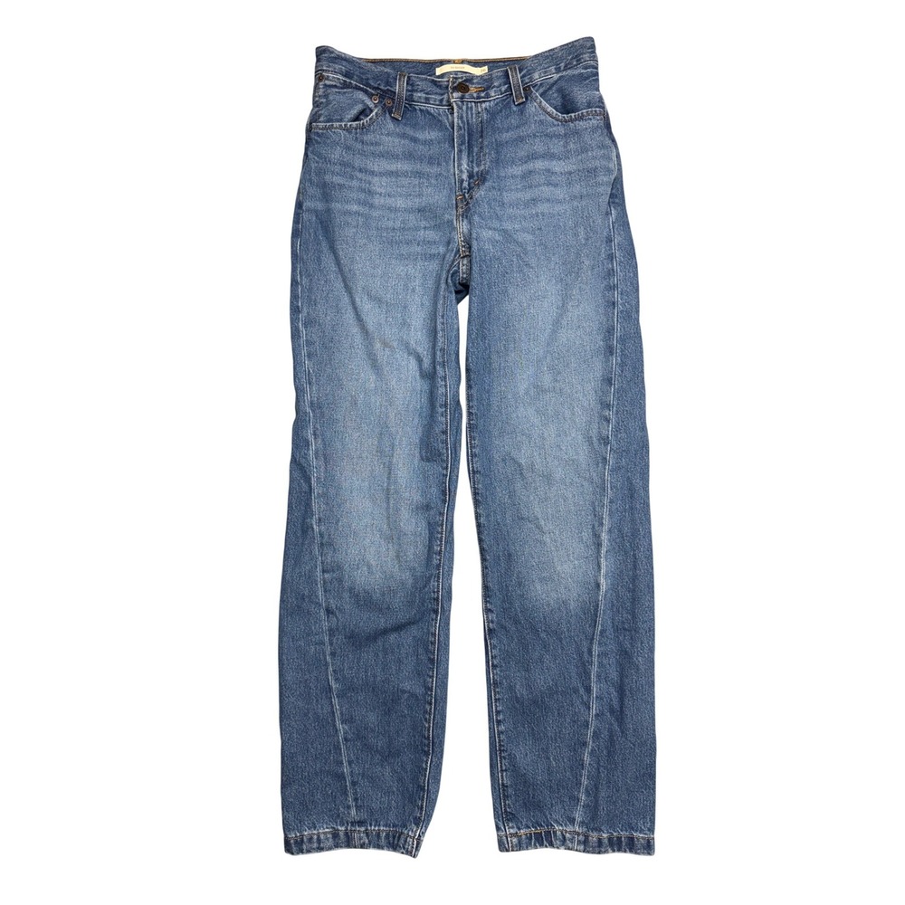 Levis‎ 94 Baggy Jeans Womens 26 Medium Wash Blue High Rise Straight A8704-0000